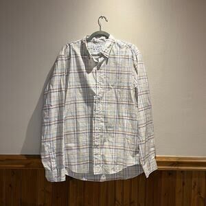 Frank & Eileen Finbar Button Down Long Sleeve Shirt Sz XL Plaid Classic Casual